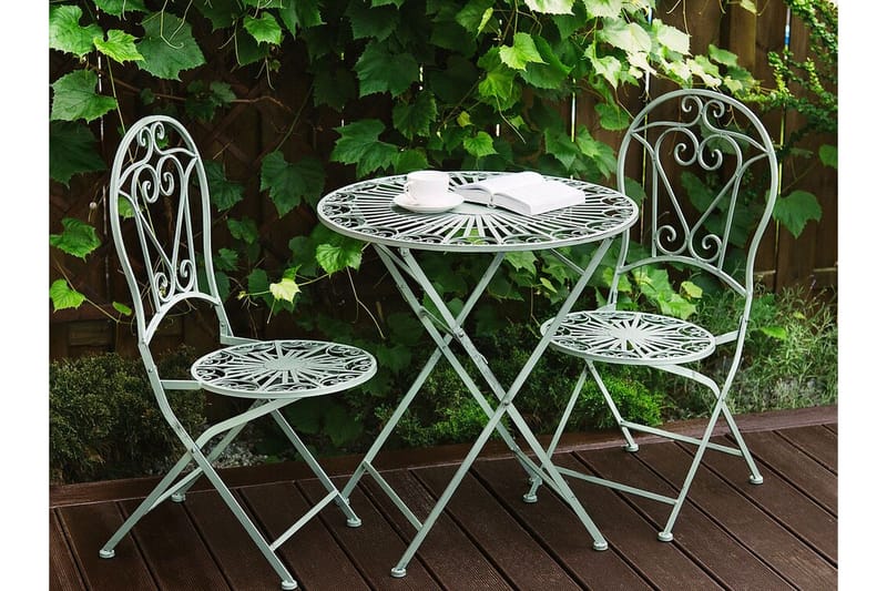 Piossasco Cafésett - Grønn - Hagemøbler - Hagegruppe - Cafesett