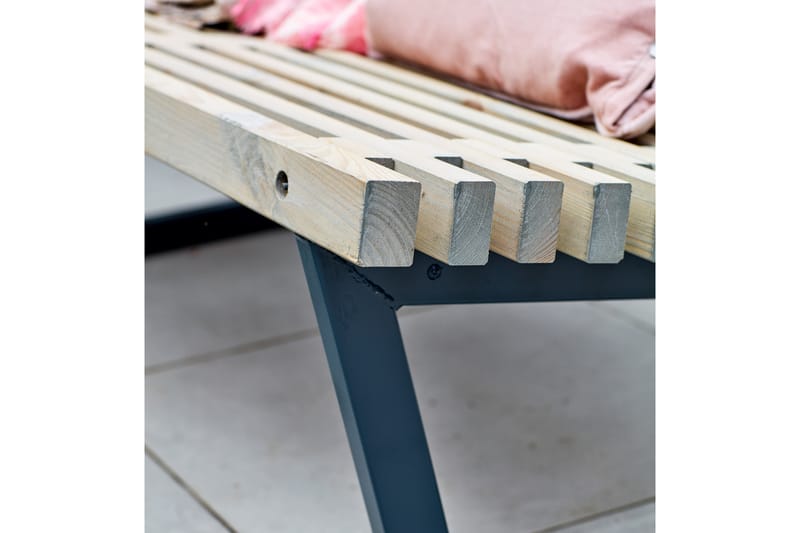 PLUS Siesta Lougesett med Liten Bord 80 cm - Hagemøbler - Hagegruppe - Cafesett