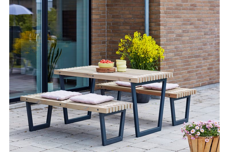 PLUS Siesta Møbelsett 138 cm - Hagemøbler - Hagegruppe - Cafesett