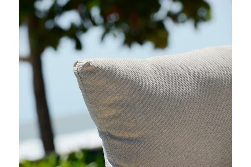 Portals Loungegruppe 2-seter - Hvit/Teak - Hagemøbler - Balkong - Balkongmøbler - Balkonggrupper