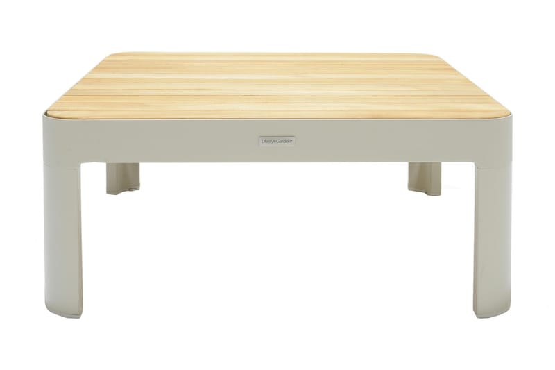 Portals Loungegruppe 4-seter - Hvit/Teak - Hagemøbler - Balkong - Balkongmøbler - Balkonggrupper