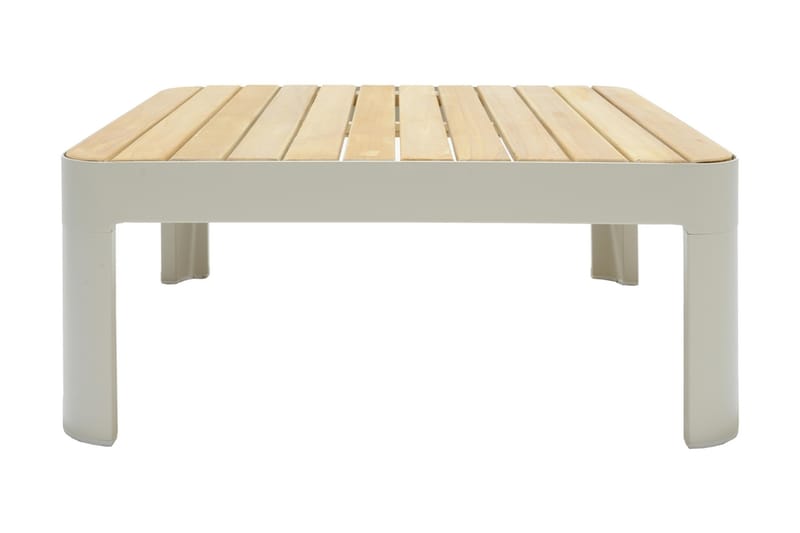 Portals Loungegruppe 4-seter - Hvit/Teak - Hagemøbler - Balkong - Balkongmøbler - Balkonggrupper