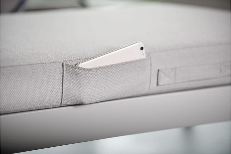 Portals Solsengsett med Pute - Hvit / Tre - Hagemøbler - Stoler & Lenestoler - Solseng & solvogner