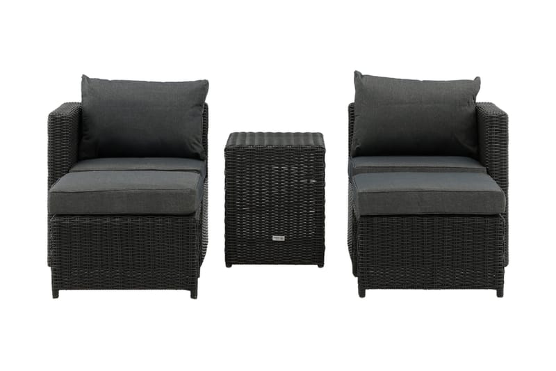 Quad Balkonggruppe 2-seters, Svart