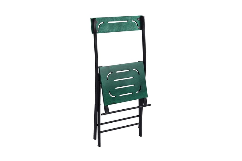 Riotorto Cafésett 60 cm Blomst + 2 Stoler - Grønn / Svart - Hagemøbler - Hagegruppe - Cafesett