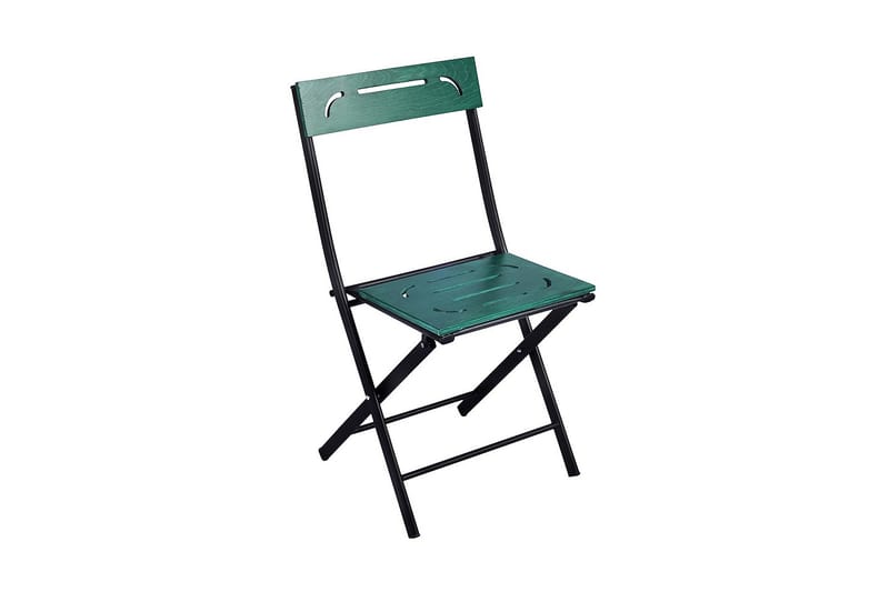 Riotorto Cafésett 60 cm Blomst + 2 Stoler - Grønn / Svart - Hagemøbler - Hagegruppe - Cafesett