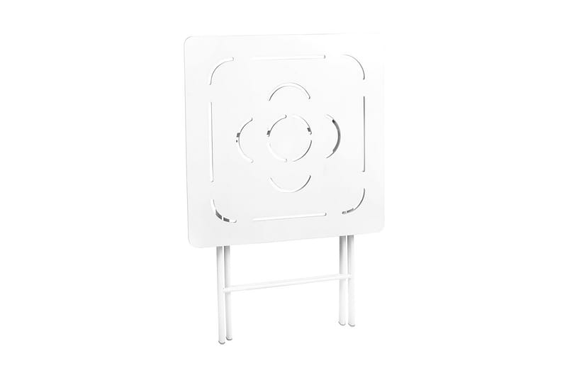 Riotorto Cafésett 60 cm Blomst + 2 Stoler - Hvit - Hagemøbler - Hagegruppe - Cafesett