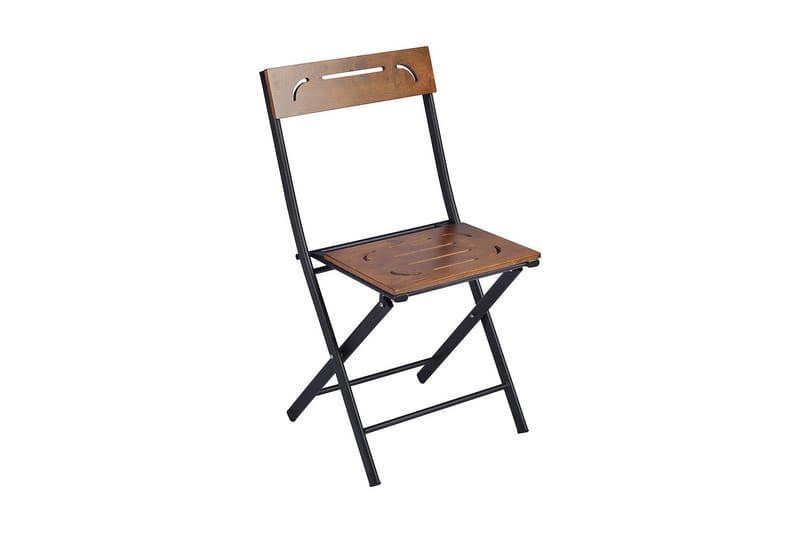 Riotorto Cafésett 60 cm Blomst + 2 Stoler - Natur / Svart - Hagemøbler - Hagegruppe - Cafesett