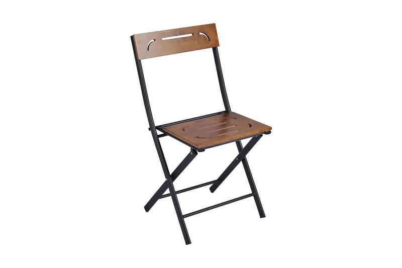 Riotorto Cafésett 60 cm Blomst + 2 Stoler - Natur / Svart - Balkonggrupper - Cafesett