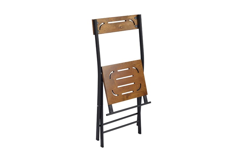 Riotorto Cafésett 60 cm Blomst + 2 Stoler - Natur / Svart - Hagemøbler - Hagegruppe - Cafesett