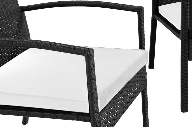 Thor Light Sofagruppe - Svart - Hagemøbler - Hagegruppe - Cafesett