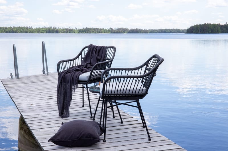 Viga Balkonggruppe 2-seters - Svart - Hagemøbler - Hagegruppe - Cafesett