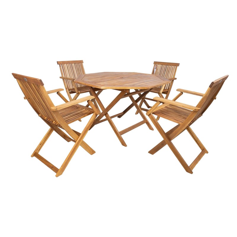 Garden Furniture Set HOME4YOU, brun