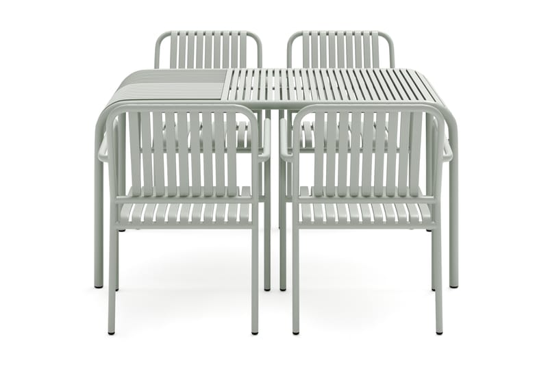 Gardeno Spisegruppe 150 cm med 4 Gardeno Stoler Grønn - Comfort Garden - Hagemøbler - Hagegruppe - Spisegrupper hage
