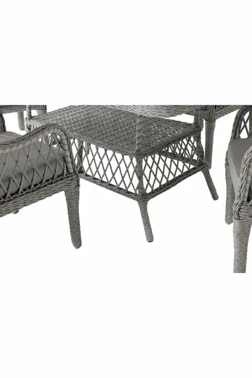 Hagebord- og stolesett Atelier Del Sofa Hisar 6+1 (52 x 78 x 56 cm) grå 7 deler - Hagemøbler - Hagegruppe - Spisegrupper hage