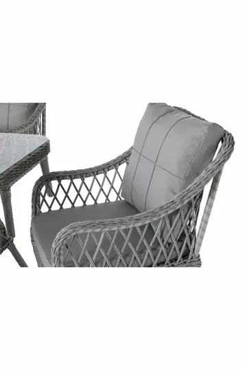 Hagebord- og stolesett Atelier Del Sofa Hisar 6+1 (52 x 78 x 56 cm) grå 7 deler - Hagemøbler - Hagegruppe - Spisegrupper hage