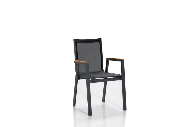 Hagebord- og stolsett (7 deler) Narellan Grå Valnøtt - Grå Valnøtt - Hagemøbler - Hagegruppe - Spisegrupper hage