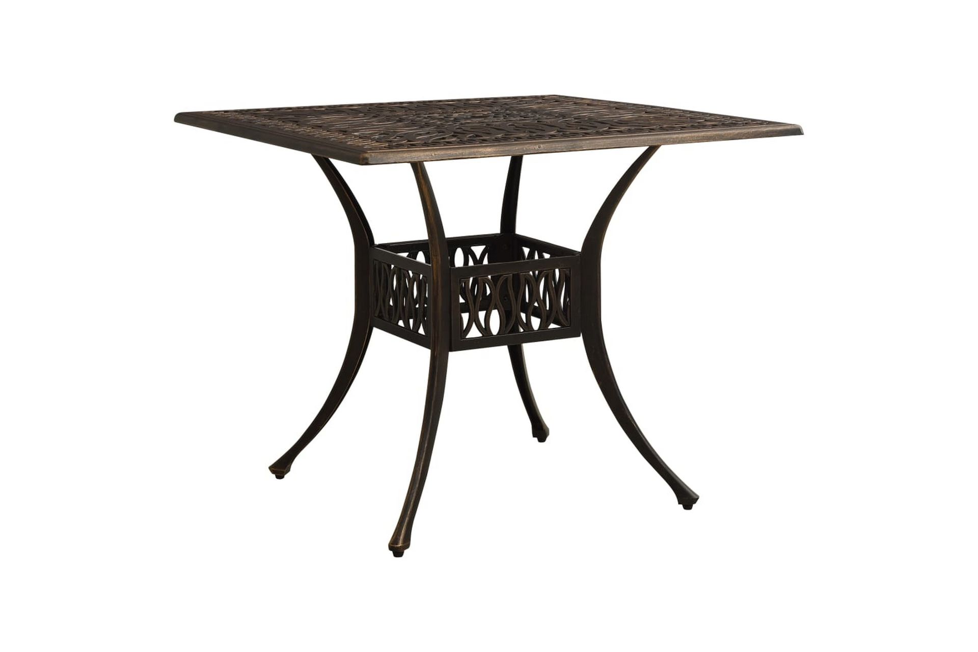 Bistrosett 3 deler støpt aluminium bronse - Brun - Hagemøbler - Hagegruppe - Spisegrupper hage