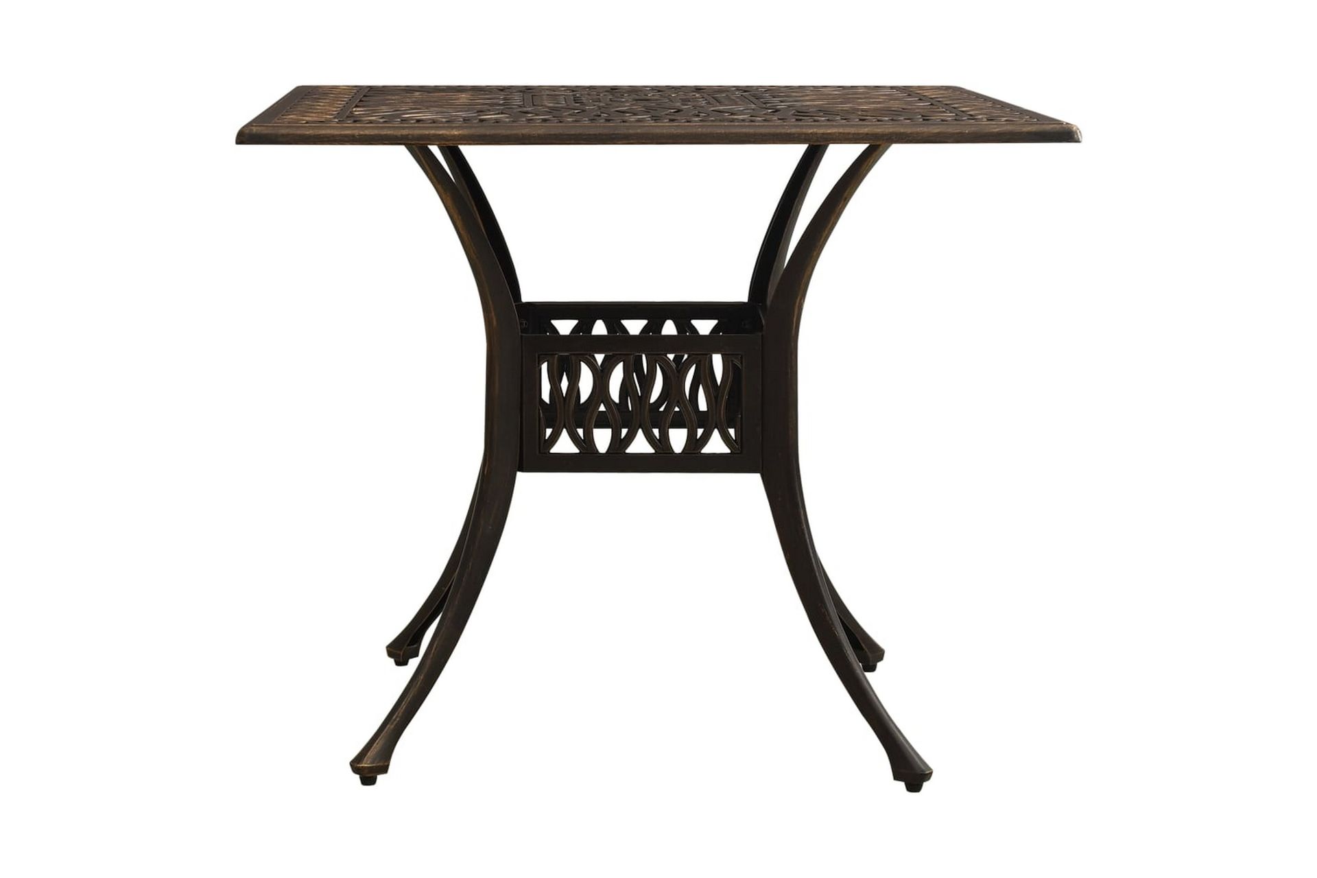 Bistrosett 3 deler støpt aluminium bronse - Brun - Hagemøbler - Hagegruppe - Spisegrupper hage