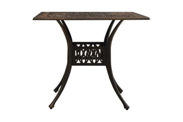Bistrosett 3 deler støpt aluminium bronse - Brun - Hagemøbler - Hagegruppe - Spisegrupper hage