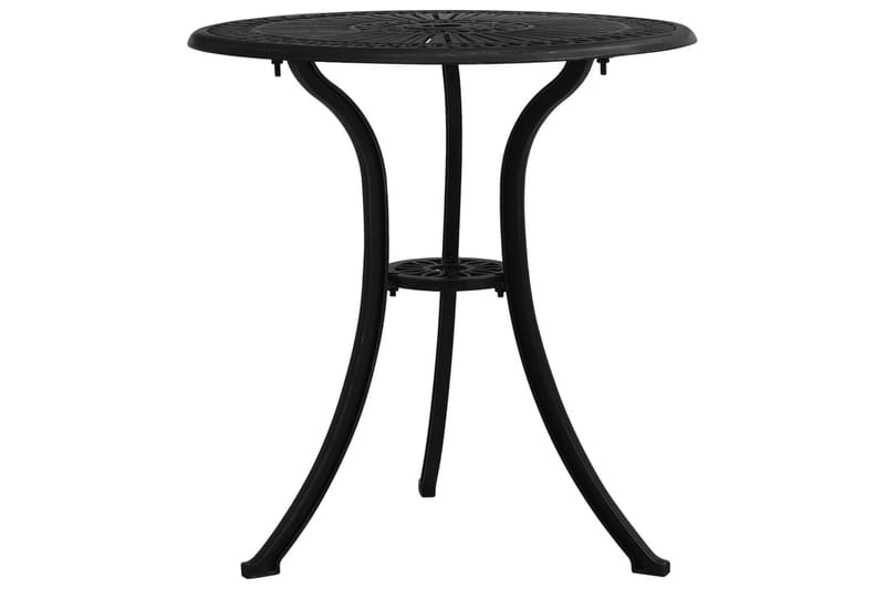 Bistrosett 3 deler støpt aluminium svart - Svart - Hagemøbler - Hagegruppe - Spisegrupper hage