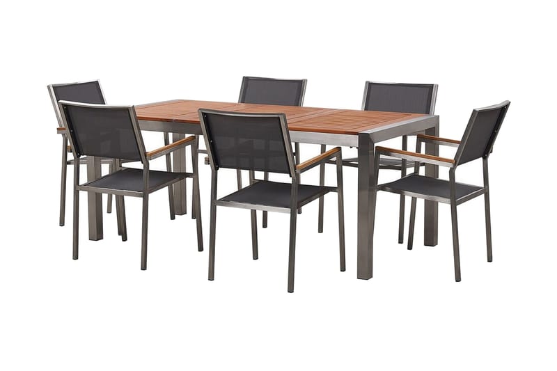 Bofors Spisegruppe + 6 Rottingstoler, Brun