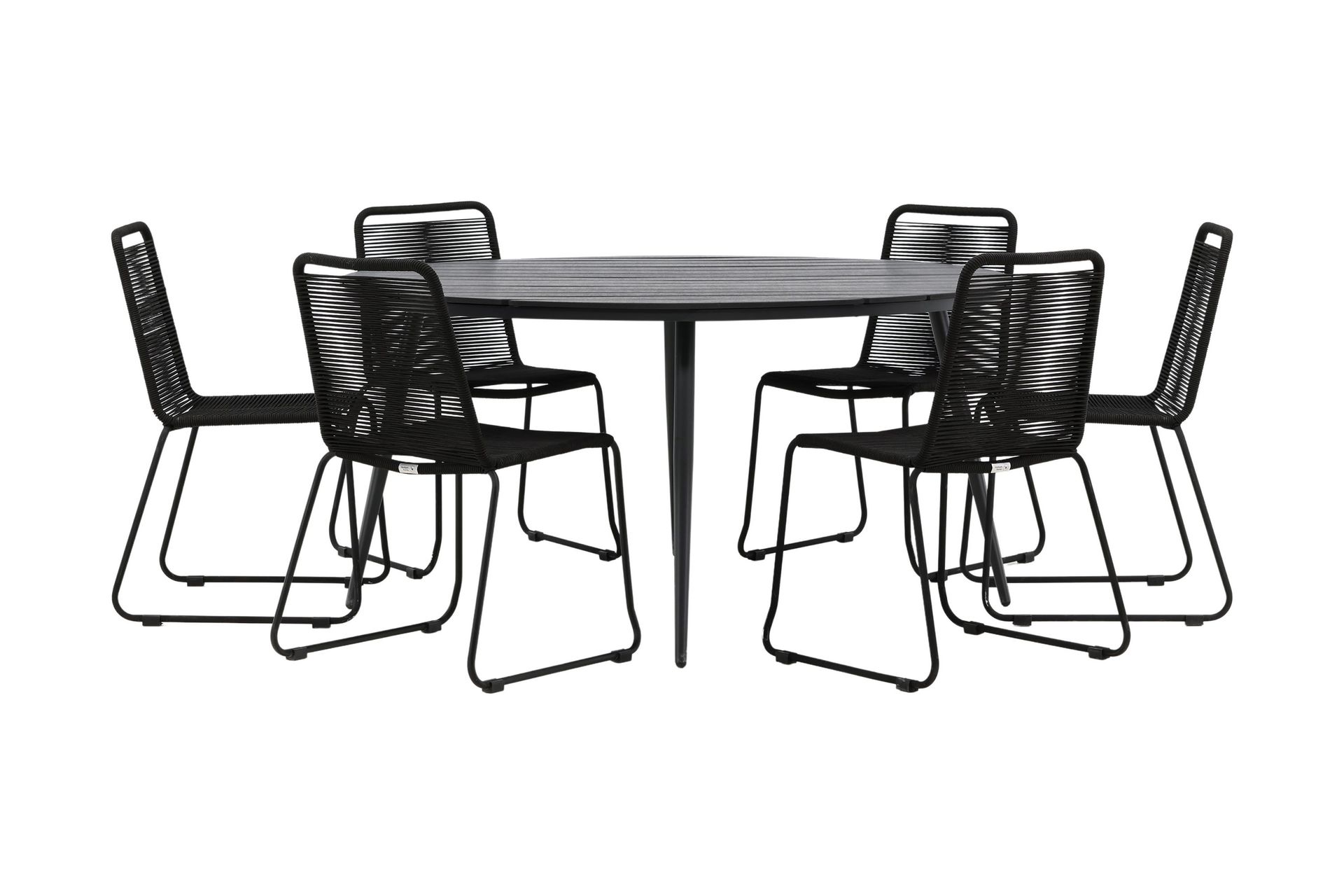 Stoler Stables Venture Home Break Spisegruppe Rund 150cm+6 Lindos Stablebare Stoler ...