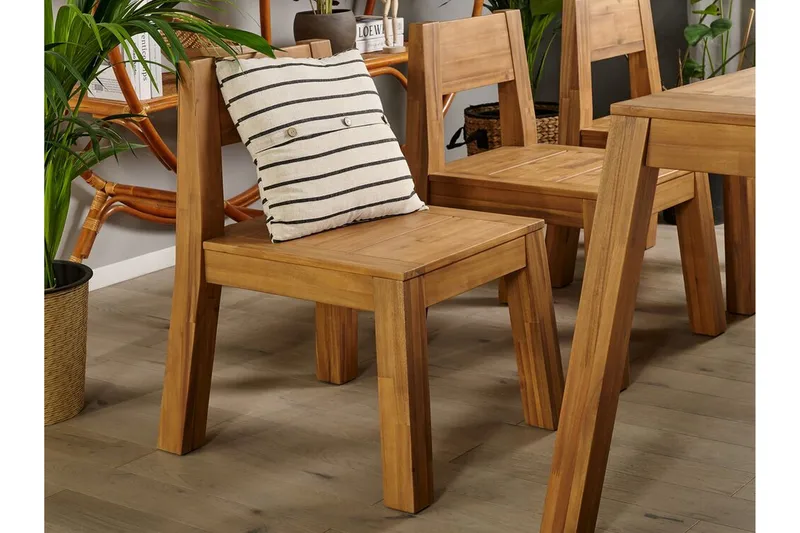 Coteto Spisegruppe 225 cm + 6 Stoler - Akasie - Hagemøbler - Hagegruppe - Spisegrupper hage