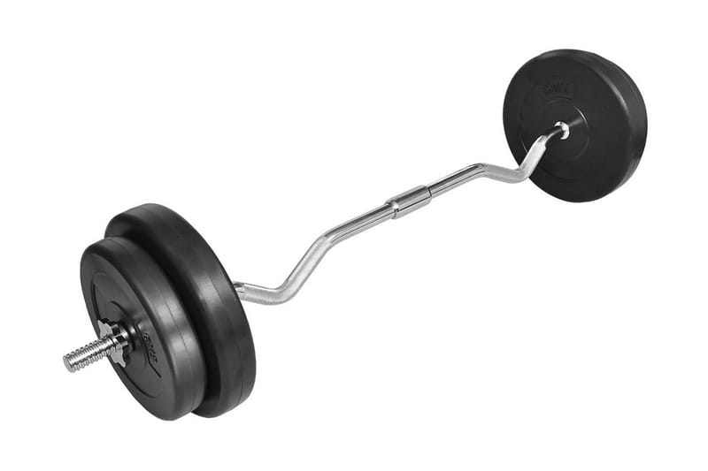 Curl-stang med vekter 30 kg - Spisegrupper hage