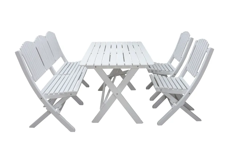 Delpino Cafésett 125 cm, Hvit