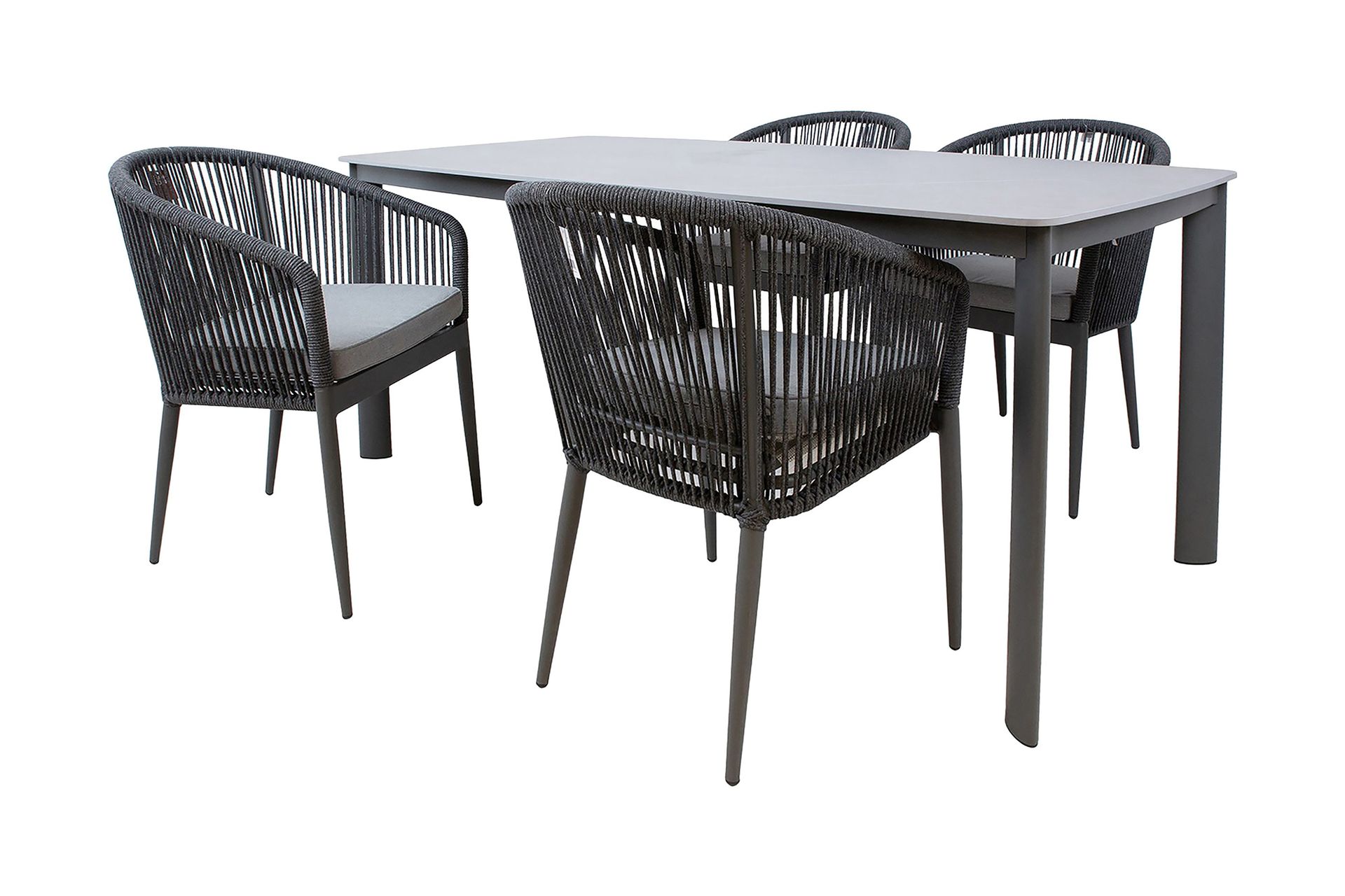 Ecco Spisegruppe med 4 Stoler -