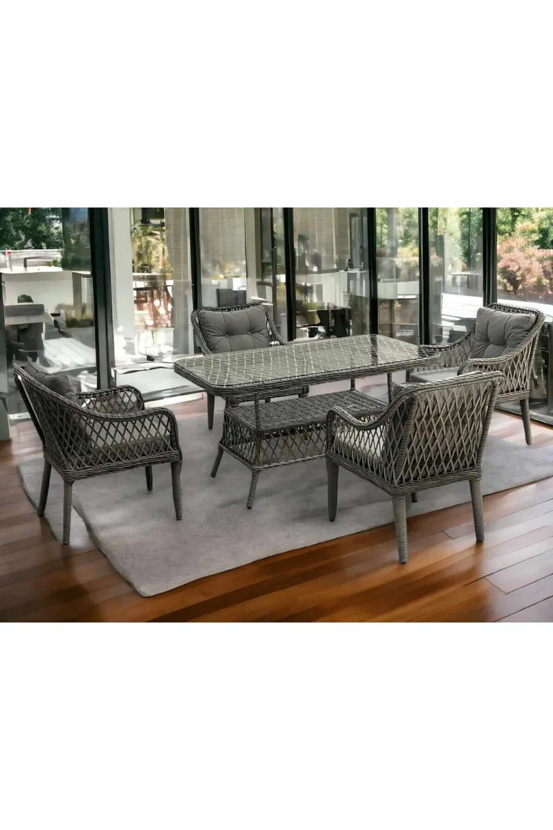 Garden Table & Chairs Set Atelier Del Sofa - Hagemøbler - Hagegruppe - Spisegrupper hage