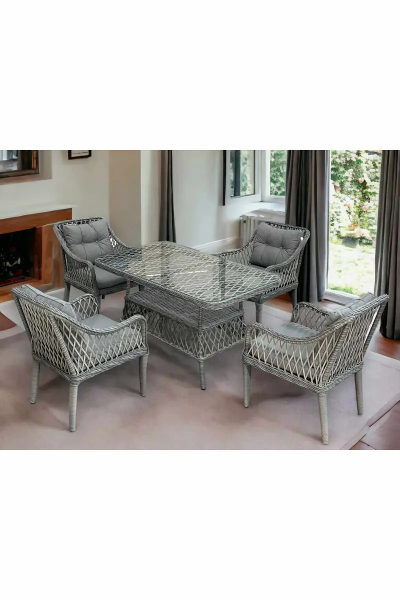 Garden Table & Chairs Set Atelier Del Sofa - Hagemøbler - Hagegruppe - Spisegrupper hage