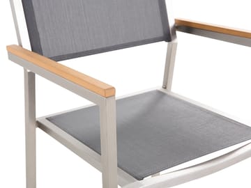 Grosseto Hagegruppe Med Bord + 6 Stoler - Svart - Hagemøbler - Hagegruppe - Spisegrupper hage
