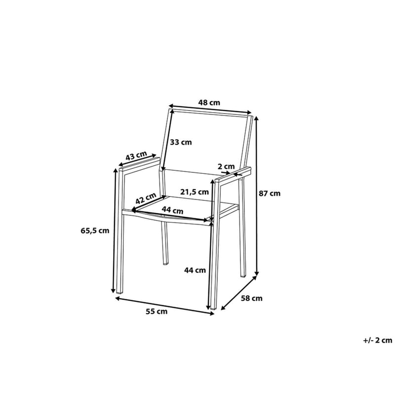 Grosseto Hagegruppe Med Bord + 8 Stoler - Beige - Hagemøbler - Hagegruppe - Spisegrupper hage