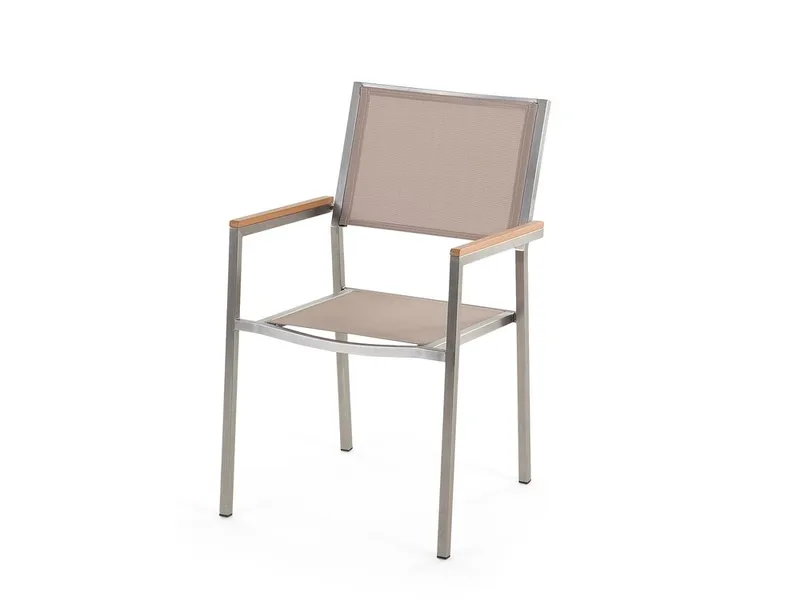 Grosseto Hagegruppe Med Bord + 8 Stoler - Beige - Hagemøbler - Hagegruppe - Spisegrupper hage