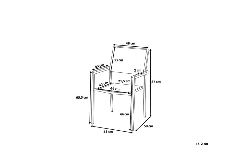 Grosseto Hagemøbel 1 Bord + 6 Stoler - Svart - Hagemøbler - Hagegruppe - Spisegrupper hage