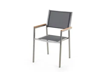 Grosseto Hagemøbel 1 Bord + 6 Stoler - Svart - Hagemøbler - Hagegruppe - Spisegrupper hage
