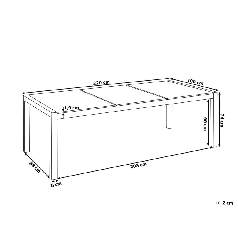 Grosseto Spisegruppe Med 8 Stoler - Svart - Hagemøbler - Hagegruppe - Spisegrupper hage