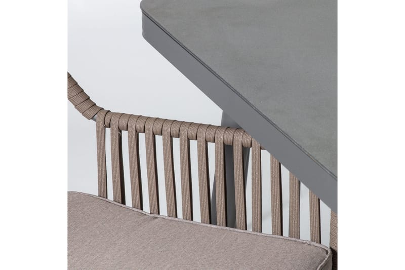 Hagegruppe ANDROS bord og 6 stoler 180x90xH75cm - Hagemøbler - Hagegruppe - Spisegrupper hage