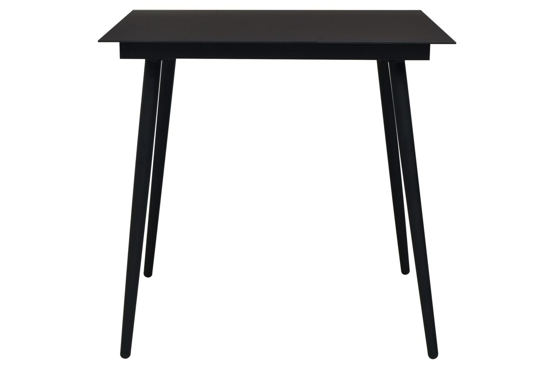 Hagemøbelsett 3 deler PVC-rotting svart - Svart - Hagemøbler - Hagegruppe - Spisegrupper hage
