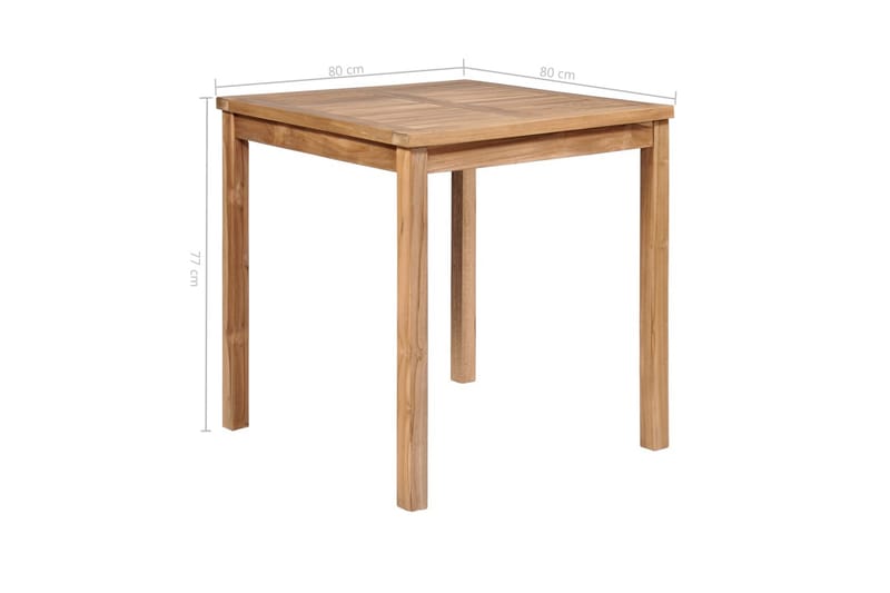 Hagemøbelsett 5 deler heltre teak - Hagemøbler - Hagegruppe - Spisegrupper hage