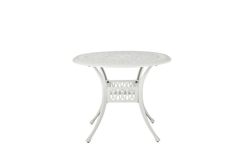 Hagemøbelsett med bord og 4 stoler Hvit ANCONA - Hvit - Hagemøbler - Hagegruppe - Spisegrupper hage