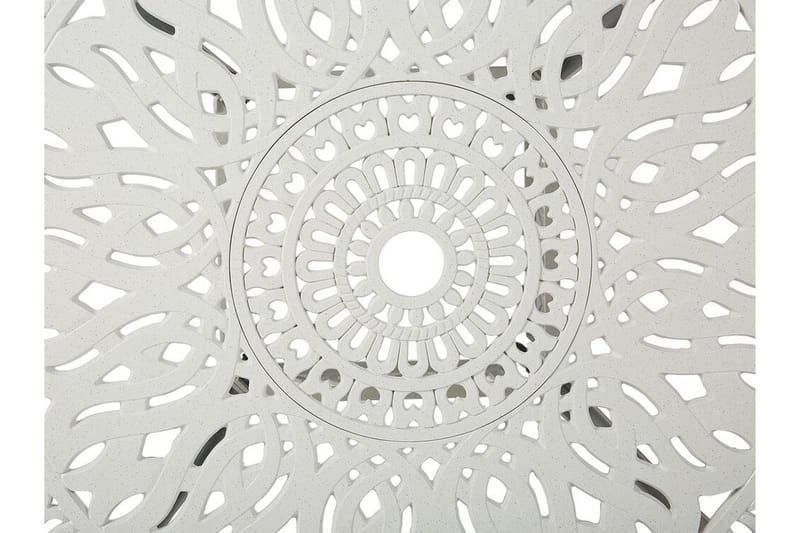 Hagemøbelsett med bord og 4 stoler Hvit ANCONA - Hvit - Hagemøbler - Hagegruppe - Spisegrupper hage