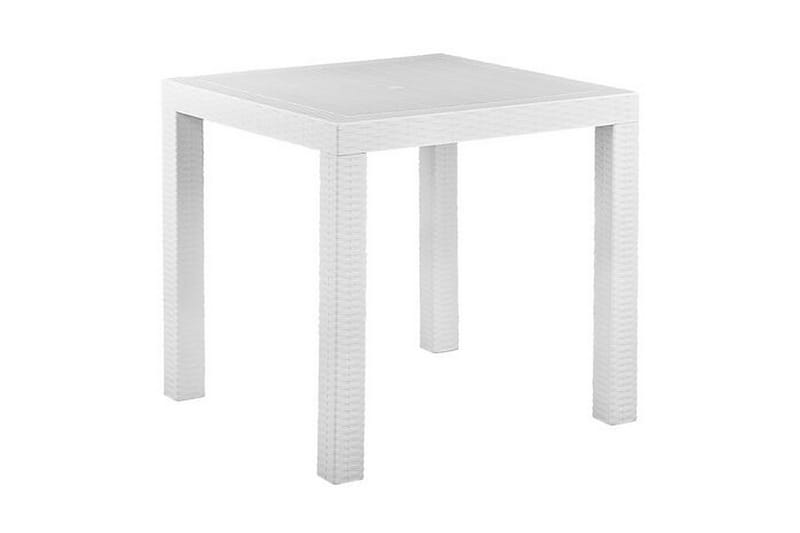 Hagesett med bord og 4 stoler FOSSANO - Hvit - Hagemøbler - Hagegruppe - Spisegrupper hage