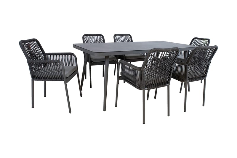 Hela Spisegruppe med 6 Stoler - Hagemøbler - Hagegruppe - Spisegrupper hage