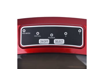 Isbitmaskin 2,4 L 15 kg/24 t rød - Rød - Hagemøbler - Hagegruppe - Spisegrupper hage