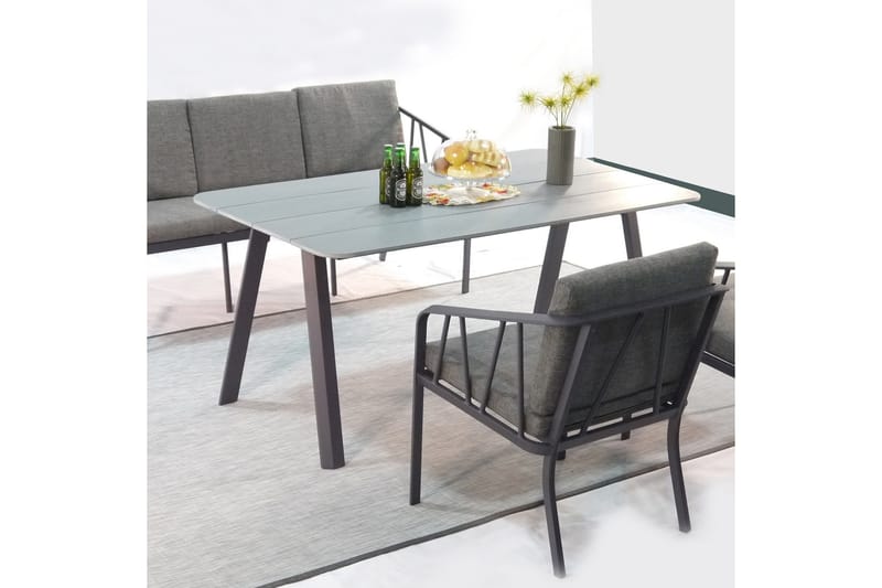 Kahla Hagesett Grå - Hagemøbler - Hagegruppe - Spisegrupper hage