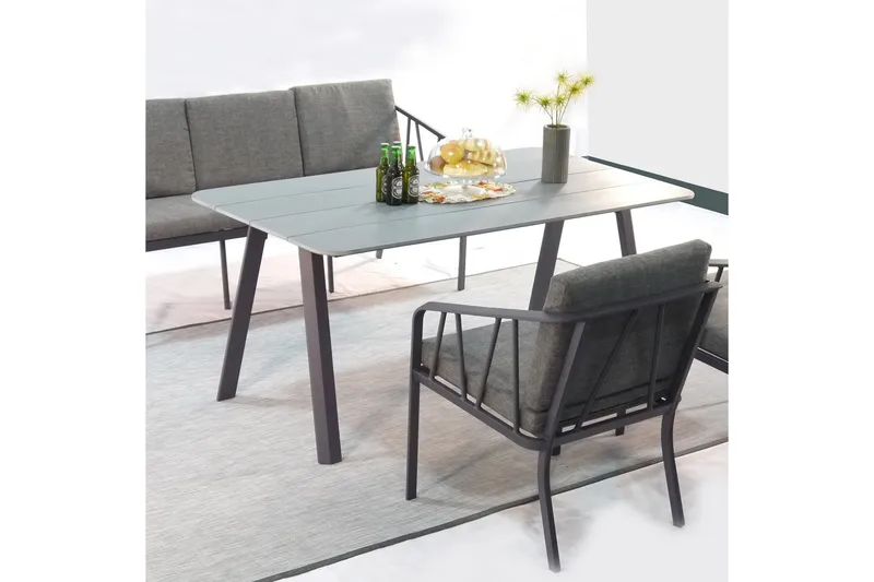 Kahla Hagesett Grå - Hagemøbler - Hagegruppe - Spisegrupper hage