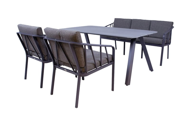 Kahla Hagesett Grå - Hagemøbler - Hagegruppe - Spisegrupper hage